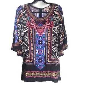 Flying Tomato Bell Sleeve Printed Shift Dress